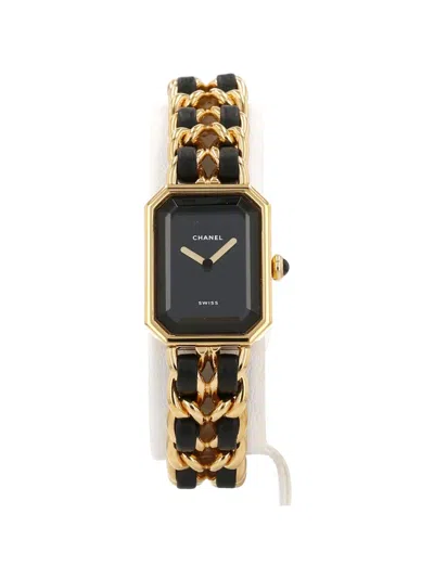 Pre-owned Chanel 1990s Première 26mm Watch In Black