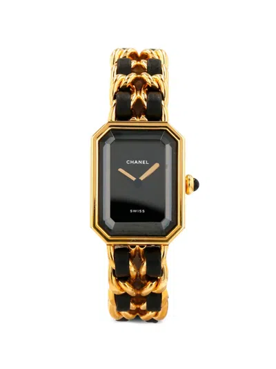 Pre-owned Chanel 1990s Première 26mm Watch In Black