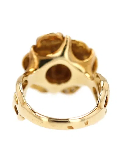 Pre-owned Chanel 1990s Yellow Gold Diamond Ring