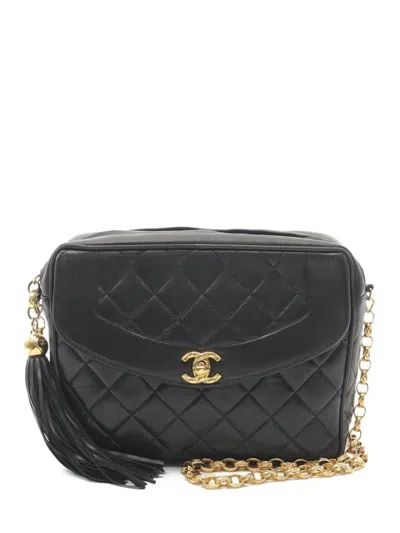 Pre-owned Chanel 1991-1994 Matelasse Chain Tassel Cross Body Bag