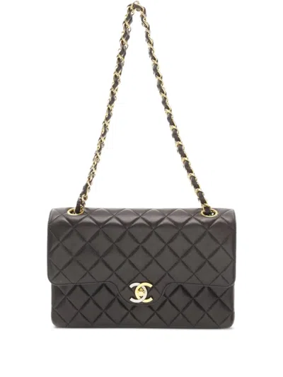 Pre-owned Chanel 1991-1994 Matelassé Shoulder Bag In Black