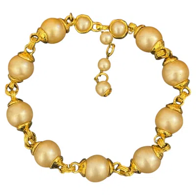 Pre-owned Chanel 1991 Gripoix Pearl Choker Necklace In Multi