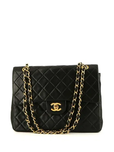 Pre-owned Chanel 1991 Timeless Shoulder Bag In Black