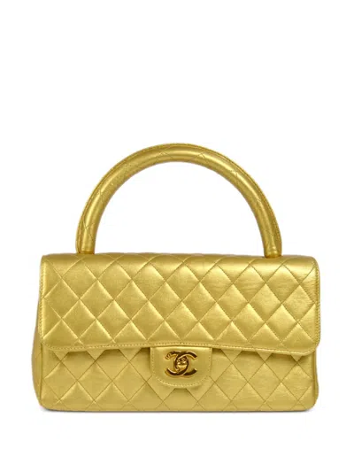 Pre-owned Chanel 1992 Classic Flap Handbag In Gold