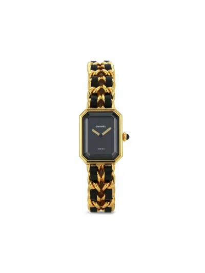Pre-owned Chanel 1992  Première Xl 26mm In Black