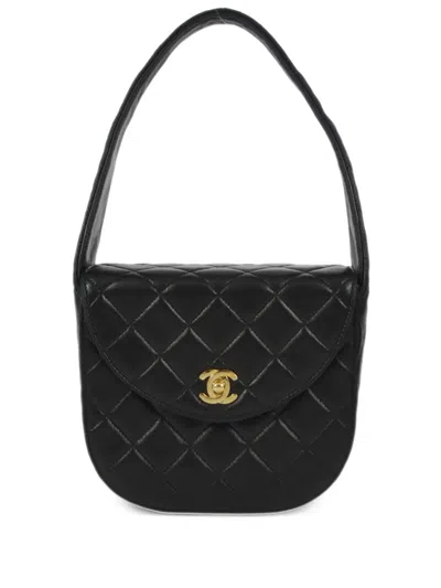 Pre-owned Chanel 1992 Classic Flap Handbag In Black