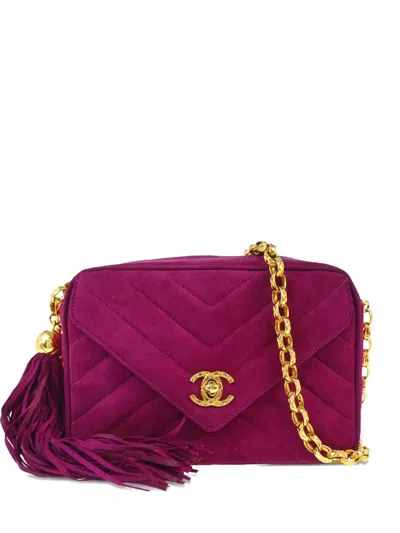 Pre-owned Chanel 1992 V-stitch Quilted Mini Bag