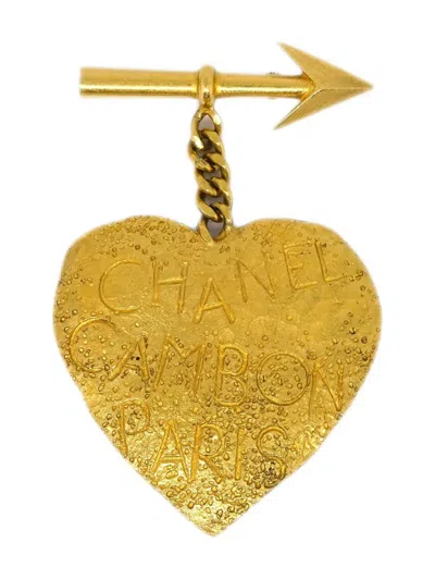 Pre-owned Chanel 1993 Bow And Arrow Brooch