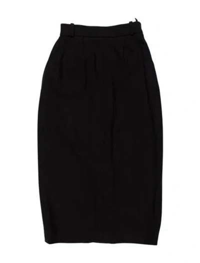 Pre-owned Chanel 1993 Midi Length Skirt In Gray