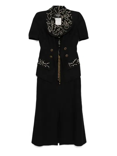 Pre-owned Chanel 1993 Setup Suit In Black