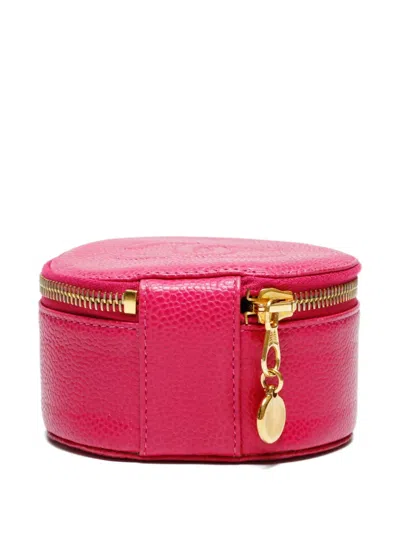Pre-owned Chanel 1994-1996 Cc Mark Pouch In Pink