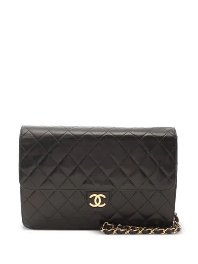 Pre-owned Chanel 1994-1996 Diamond-quilted Shoulder Bag In Black
