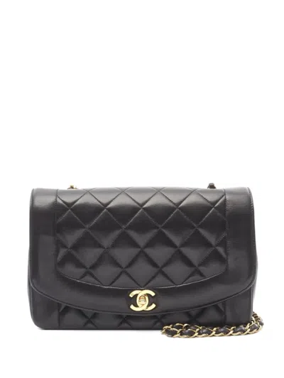 Pre-owned Chanel 1994-1996 Diana Shoulder Bag In Black