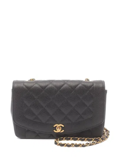 Pre-owned Chanel 1994-1996 Diana Shoulder Bag In ブラック