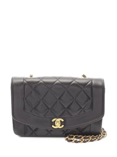 Pre-owned Chanel 1994-1996 Diana Shoulder Bag In Black