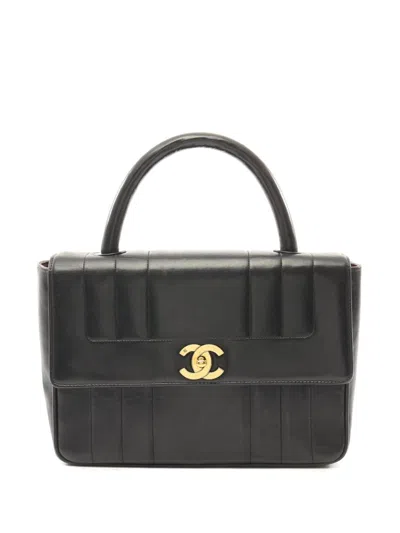 Pre-owned Chanel 1994-1996 Mademoiselle Handbag In 黑色