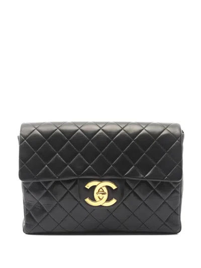 Pre-owned Chanel 1994-1996 Matelasse Backpack In Black