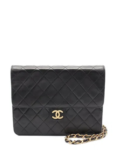 Pre-owned Chanel 1994-1996 Matelasse Shoulder Bag In Black
