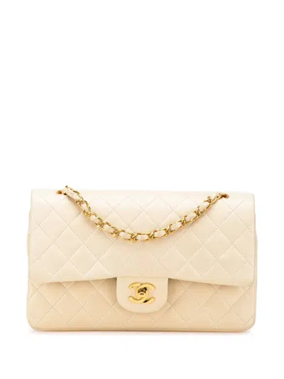 Pre-owned Chanel 1994-1996 Medium Classic Lambskin Double Flap Shoulder Bag