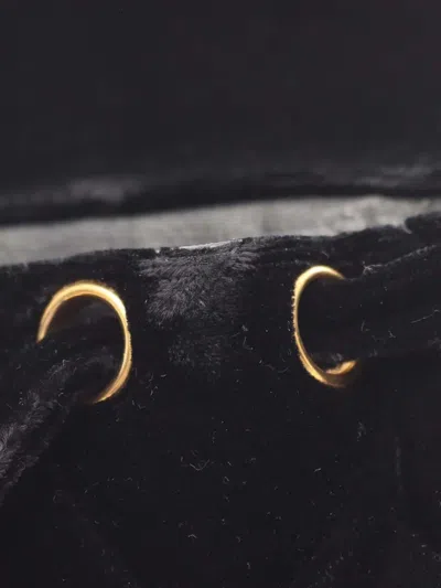 Pre-owned Chanel 1994-1996 Small Velvet Duma Backpack In Black