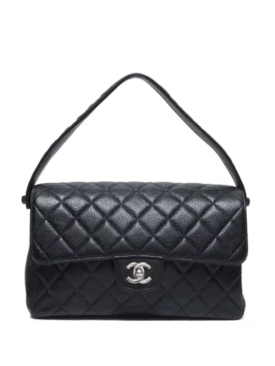 Pre-owned Chanel 1994-1999 Double Face Handbag In 黑色
