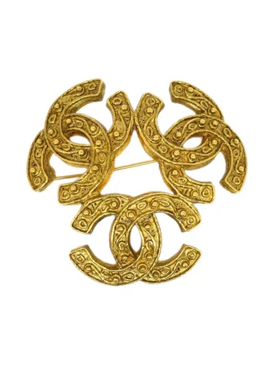 Pre-owned Chanel 1994 Cc Brooch