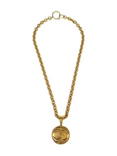 Pre-owned Chanel 1994 Cc-medallion Necklace