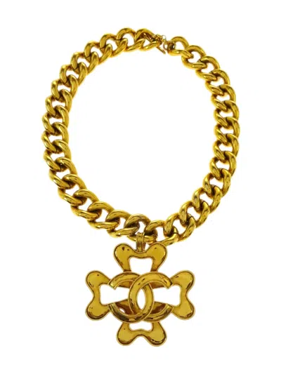Pre-owned Chanel 1994 Chain Pendant Necklace