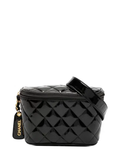 Pre-owned Chanel 1994 Classic Waist Bag In Black