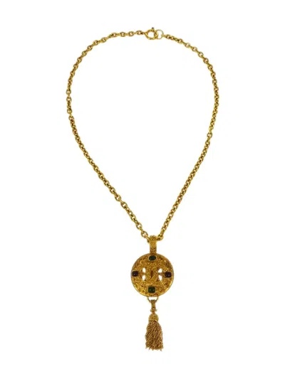Pre-owned Chanel 1994 Gripoix Chain Necklace
