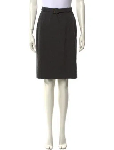 Pre-owned Chanel 1994 Knee-length Skirt In Gray