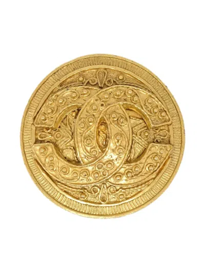 Pre-owned Chanel 1994 Medallion Brooch