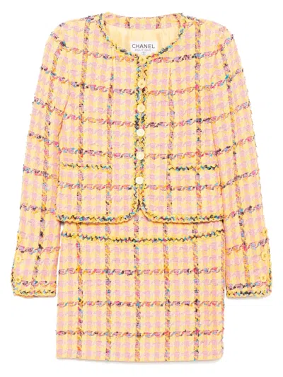 Pre-owned Chanel 1994 Setup Suit In Yellow