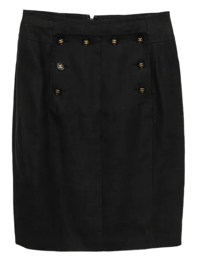 Pre-owned Chanel 1994 Skirt In Black