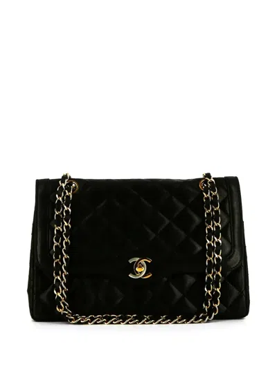 Pre-owned Chanel 1994 Timeless Shoulder Bag In Black