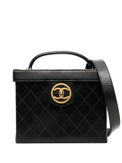 Pre-owned Chanel 1994 Vanity Case In Black