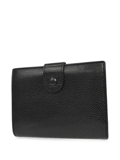 Pre-owned Chanel 1994-1996 Cc Bifold Wallet In Black