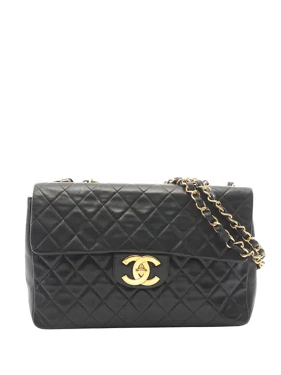 Pre-owned Chanel 1994-1996 Maxi Xl Classic Lambskin Single Flap Shoulder Bag