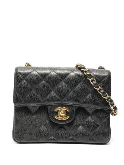 Pre-owned Chanel 1994-1999 Matrasse Quilted Shoulder Bag In Black