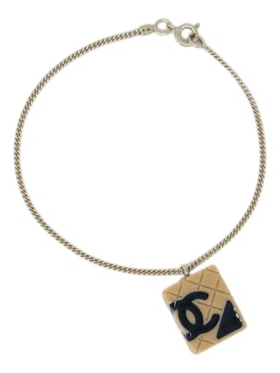 Pre-owned Chanel 1995 Cambon Ligne Bracelet In Gold