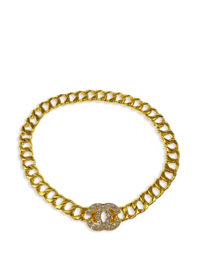 Pre-owned Chanel 1995 Cc Chain Belt In Gold