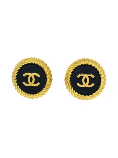 Pre-owned Chanel 1995 Cc Clip-on Earrings