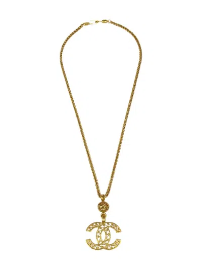 Pre-owned Chanel 1995 Cc-pendant Necklace