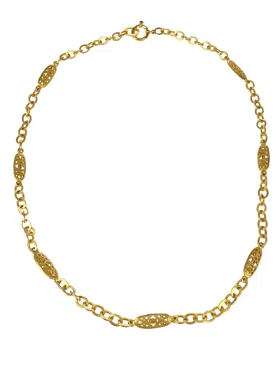 Pre-owned Chanel 1995 Chain Necklace In 金色