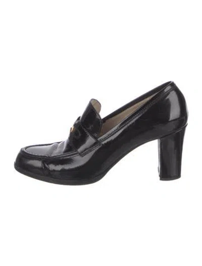 Pre-owned Chanel 1995 Interlocking Cc Logo Pumps In Black