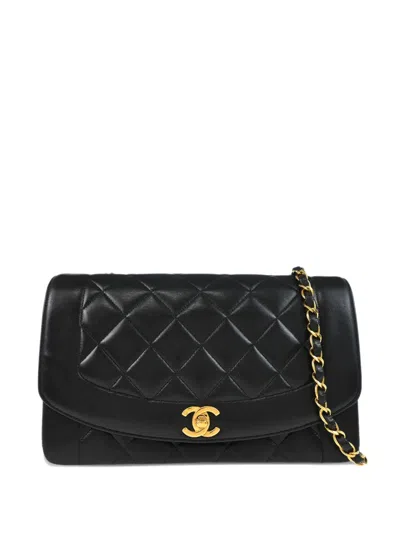Pre-owned Chanel 1995 Medium Diana Shoulder Bag In Black