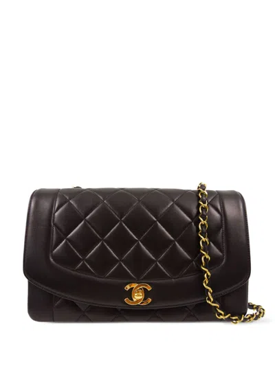Pre-owned Chanel 1995 Medium Diana Shoulder Bag In Black
