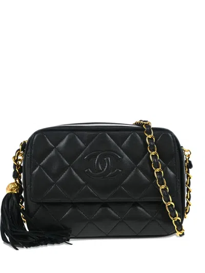 Pre-owned Chanel 1995 Mini Quilted Cc Logo Shoulder Bag