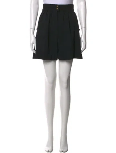 Pre-owned Chanel 1995 Mini Shorts In Black