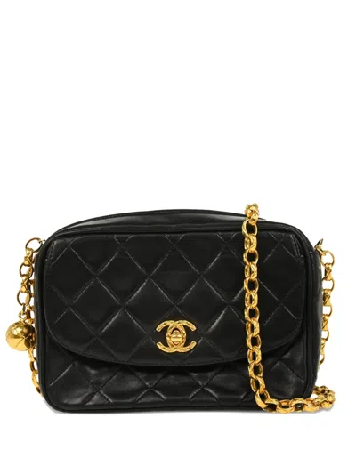 Pre-owned Chanel 1995 Quilted Crossbody Bag In Black